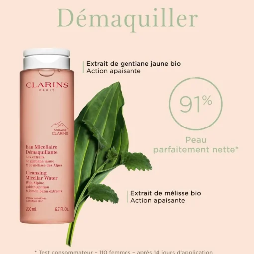Clarins - Eau Micellaire Démaquillante - Peaux sensibles 200ml