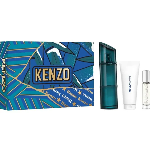 Kenzo - Coffret KENZO HOMME Eau de Toilette 110ml + Vaporisateur de voyage 10ml + Gel douche 75ml