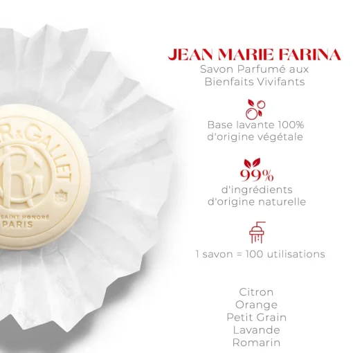 Roger & Gallet - Jean Marie Farina - Coffret Savons Parfumés 300g
